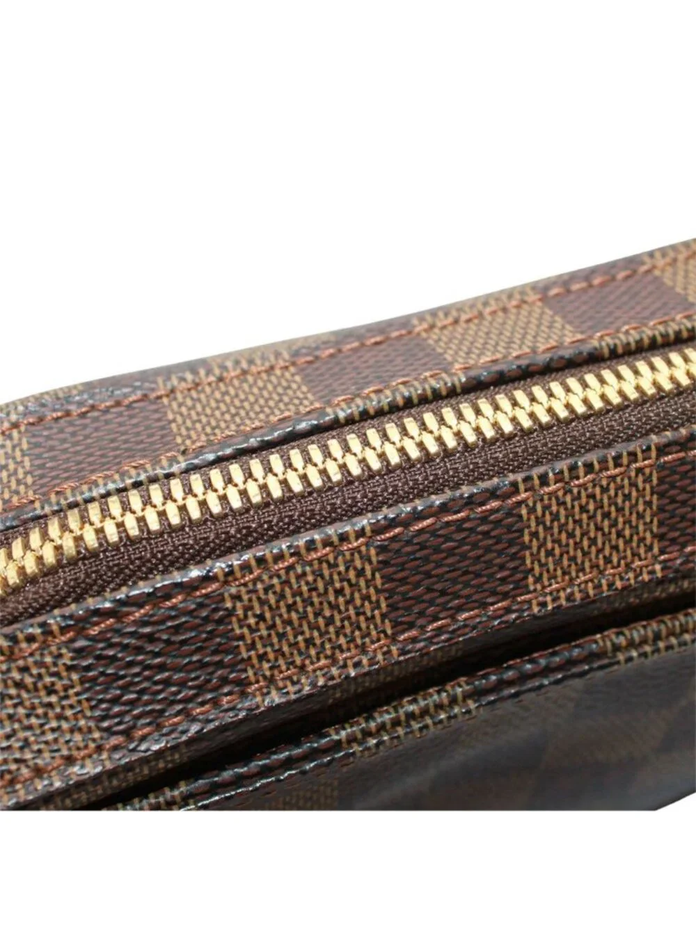Louis Vuitton Belt Bag Damier Canvas Geronimos Ebene Brown